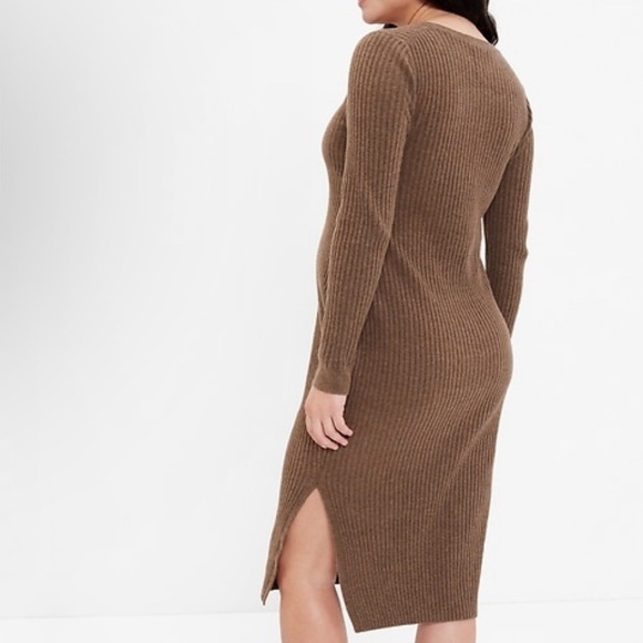 GAP MATERNITY Henley Midi Sweater Dress - Picture 2 of 12